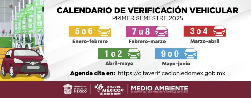 Calendario de verificación vehicular 1
